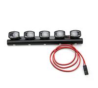 ACOGEDO Barre Lumineuse de Toit de Voiture sur Chenilles RC à échelle 1/10, Projecteurs Adaptés pour 90046 SCX10 Pull Car4LED Peut être utilisé comme Voiture et comme Ornement d'un Modèle de Feux