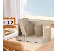 ACOGEDO Bibliothèque de Bureau Multifonctionnelle avec Tiroir Unique en Plastique Peu Encombrant pour Bureau et Salle d'étude (sans Insert pour Porte-Stylo)