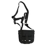 ACOGEDO Black Horse Grateing Muzzle avec de Grands Trous et Une Conception de Respiration Facile, Un Couvercle Bouche Cheval Anti-Mordant, Un Matériau PP et en Caoutchouc Confortable pour Les