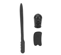 ACOGEDO Black Massing Massage Hammer Hammer Pat Stick avec Bande Magnétique pour le Cou Soulagement de l'épaule du Cou - Conception d'allongement et Grande Poignée pour un Massage Corporel Facile