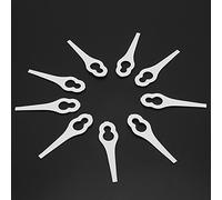 ACOGEDO Blades en Plastique de Coupe-Herbe Efficaces pour ALM 28 30, Pièces de Tondeuse à Gazon, Noir, 50pcs pour Une Coupe Précise et Une Coupe Rapide d'herbe (White)