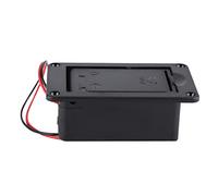 ACOGEDO Boîte à Boîtier de Batterie Robuste 9V pour Le Connecteur de Pick-up Actif de Basse de Guitare avec Matériau ABS INCL. Wires Solution de Montage Facile