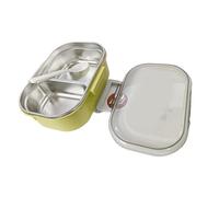 ACOGEDO Boîte à Lunch en Acier Inoxydable à 2 CompartimentsBoîte à Lunch à 2 Compartiments en Acier InoxydableBoîte à en Inoxydable Boîte à Compartiments Récipient Alimentaire en Métal pour les