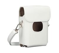 ACOGEDO Boîtier de la Caméra, PU avec Bandoulière Camera Cyle Cyle Camera Sac pour la Caméra (White)