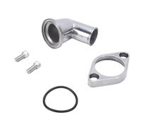 ACOGEDO Boîtier de Thermostat en Aluminium Poli à Col D'eau Pivotant à 90 Degrés avec Joint Torique pour Moteurs Chevy 265 283 305 307 327 350 383 400 396 402 427 454