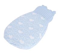 ACOGEDO Bouillotte en Silicone Anti-déflagrant avec Housse Tricotée pour la Maison et le Bureau 550 Ml, Rouge Qui Forme une Bonne Eau d'explosion, la Preuve d'étanchéité à l'air Adopte une Eau