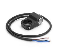 ACOGEDO Bouton Poussoir Universel pour Guidon, avec Commande Marche/arrêt, pour Moto, ATV, UTV, 22mm (Lumière rouge)