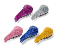 ACOGEDO Brosse à Cheveux Anti-Statique étincelant un Peigne de Massage Démêlant avec une Technologie Libre Statique pour les Types de Cheveux en doré (PURPLE)