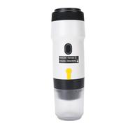 ACOGEDO Cafetière Automatique Portable en Acier Inoxydable 304, pour Voyage et Camping, Petite Machine à Capsules pour Utilisation en Voiture (WHITE)