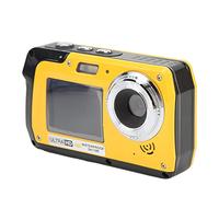 ACOGEDO Caméra Numérique Imperméable à Double écran 4K 56MP | Zoom Numérique 18x, Enregistreur Vidéo sous-Marin de 10 Pieds avec écrans IPS Avant et Arrière pour Aventures en Plein Air