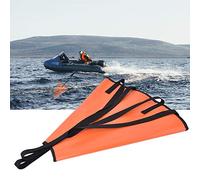 ACOGEDO Chaussette de Dérive en PVC, Ancre Marine, Corde de Traction, Bouée, Boule Flottante, Système de Freinage en Mer pour canoë, Jaune, Compacte pour Un Entretien Facile et renforcé, PVC (Orange)