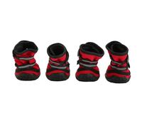 ACOGEDO Chaussures de Randonnée pour Chien, Semelle Antidérapante Solide, été, Respirantes, Réglables, Réfléchissantes, Protections de Pattes d'animaux de Compagnie, Semelle S avec Texture (M)