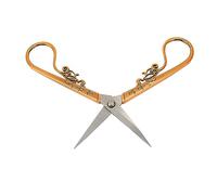 ACOGEDO Ciseaux de Couture Vintage Portables - Ciseaux de Broderie en Acier Inoxydable pour Travaux d'aiguille et Crochet, Jaune café Rétro (Café Antique)