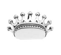 ACOGEDO Clamp/Holder sur les Pendentifs de Charme - Élégant Crown Design Clinat Charm dans le Titane Steel for Diy Clothing - Silver Pendent pour l'accessibilité âgée