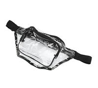 ACOGEDO Clear PVC Transparent Fanny Pack avec Une Fermeture éclair Résistant à l'eau pour Les Voyages et Les événements, Un Sac de Taille Polyvalent en Noir élégant pour Une commodité de sécurité