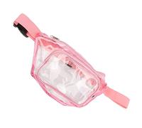 ACOGEDO Clear PVC Transparent Fanny Pack avec Une Fermeture éclair Résistant à l'eau pour Les Voyages et Les événements, Un Sac de Taille Polyvalent en Noir élégant pour Une commodité de sécurité