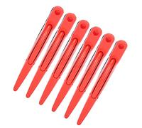 ACOGEDO Clips de Coiffage Efficaces pour les Salons - 6 Clips de Section de Bill de Canard pour Permage et Teinture des Cheveux - Design Léger et Résistant à la Rouille en Vert pour les Types de