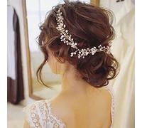 ACOGEDO Coiffe de Perle de Mariée Chaîne Douce Décoration de Perles Coiffure Accessoires de Cheveux de Mariage 50 Cm or Mettant en Valeur le Casque de Perle ClaCoiffe de Mariéecoiffe de Perlemariage