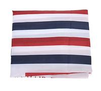 ACOGEDO Coiffure Cape 140 X 130 Cm Blanc Rouge Stripe de Bleu pour Coiffeur et Salon - décolleté élastique Confortable et Matériau en Polyester Facile à Nettoyer