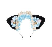 ACOGEDO Coiffure Oreilles de Chat avec Ruban, Nœud Papillon, Joli Bandeau, Accessoire pour Cheveux pour Enfants et Adultes (#10)