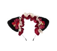 ACOGEDO Coiffure Oreilles de Chat avec Ruban, Nœud Papillon, Joli Bandeau, Accessoire pour Cheveux pour Enfants et Adultes (#4)