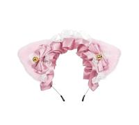 ACOGEDO Coiffure Oreilles de Chat avec Ruban, Nœud Papillon, Joli Bandeau, Accessoire pour Cheveux pour Enfants et Adultes (#5)