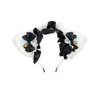 ACOGEDO Coiffure Oreilles de Chat avec Ruban, Nœud Papillon, Joli Bandeau, Accessoire pour Cheveux pour Enfants et Adultes (#6)