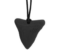 ACOGEDO Collier de Dentition en Silicone de qualité Supérieure pour Bébés Autistes, Pendentif à Mâcher avec 5 Options de Couleurs (BLACK)