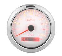 ACOGEDO Compteur de Vitesse 3,3 Pouces 0-200 Km/h avec Rétroéclairage IP67 adapté pour Voiture, Bateau, Yacht, Camping-car, VTT (WHITE)