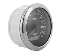 ACOGEDO Compteur de Vitesse 3,3 Pouces 0-200 Km/h avec Rétroéclairage IP67 adapté pour Voiture, Bateau, Yacht, Camping-car, VTT (BLACK)