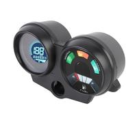 ACOGEDO Compteur de Vitesse de Moto Compteur Kilométrique Numérique LCD Universel de Niveau de Carburant Réglable 7 Couleurs DC 12V Jauge Multifonctionnelle la Vitesse et Les Informations de Niveau