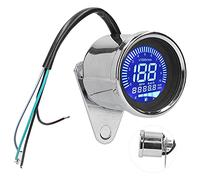 ACOGEDO Compteur de Vitesse Numérique LCD 0-160 Km/h avec Rétroéclairage LED pour Moto - Finition Jauge 12 V DC