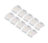 ACOGEDO Connecteur de Bande LED à CâblerBande LED COB à Connecteur de FilStrip to Wire Quick Co 10Pcs Bande COB à de Fil 4 Broches 10 Mm Connecteurs de Lumière sans Soudure pour l'école à la Maison