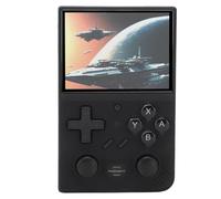 ACOGEDO Console de Jeu Rétro Portable Écran IPS de 3,5 Pouces Console de Jeu Vidéo Portable Open Source avec Deux Joysticks 3D Petite Carte Mémoire de 64 Go pour Enfants Stratification Violette Le