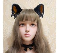 ACOGEDO Cosplay Cosplay Plux Furry Cat Orees Band avec Jingle Bell and Ribbons For Girls Ladies Costume Accessoire (#1)