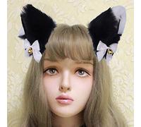 ACOGEDO Cosplay Cosplay Plux Furry Cat Orees Band avec Jingle Bell and Ribbons For Girls Ladies Costume Accessoire (#3)