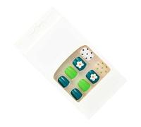 ACOGEDO Couleur Lumineuse Mute Presse sur False Nails 24pcs Couverture Complète Artificielle Fake Nail Tip Women Girls Modèle Unique Modèle pour les Ongles Exquis