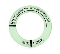 ACOGEDO Couvercle de Commutateur d'allumage de Voiture, Autocollant Lumineux de Couvercle de Trou de Porte-clés à Votre Propre Facile Votre Belle Voiture Plus de Conception Améliorer le de (BLACK)