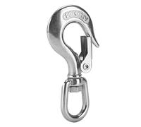 ACOGEDO Crochet de Levage à œil Pivotant Crochet de Levage de sécurité en Acier Inoxydable pour Grues d'ingénierie 350 Kg Poli Solide avec une Fabrication Ordinaire Durable Nos 304 et Comparés Sont