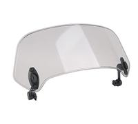 ACOGEDO Déflecteur d'air de Moto à Clipser pour Pare-brise Universel - Protection de Pare-brise Aérodynamique ABS de qualité Supérieure pour Moto - Transparent (BROWN)