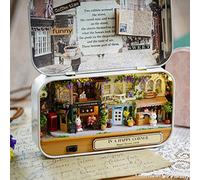 ACOGEDO DIY Miniature Box Dollhouse Good Old Time Theme Doll House Votre Besoin de la Maison de Poupée DIYDollhouseMiniature DollhouseBox DollhouseHandmade Box DollhouseMini (Coin de Rue Heureux)
