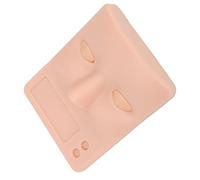 ACOGEDO Effet 3D Réaliste Greffage des Cils Pratiquer le Visage avec des Paupières Remplacées en Silicone Tête Mannequin pour la Pratique de l'extension des Cils, Couleur de Peau Sombre Portable