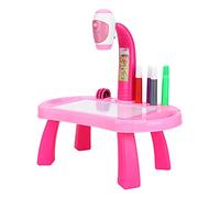ACOGEDO Ensemble de Jouets de Dessin éducatifs, Jouet de Peinture, Projecteur de Bureau, Tablette, Outil de d'apprentissage, Projecteur de Dessin, de Peinture, de, Bureau, de (Pink)
