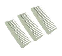 ACOGEDO Ensemble de Peignes à Dents Larges - 10pcs de Coiffure Ergonomique Démêlant les Peignes pour la Maison, les Voyages et le Salon - Matériau de Tige de blé Portable et Pratique