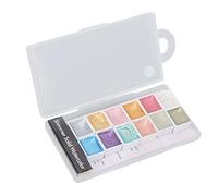 ACOGEDO Ensemble de Peinture à l'aquarelle pour Ongles, 12 Couleurs, Peintures de Manucure DIY pour Nail Art et Décoration