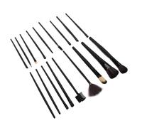 ACOGEDO Ensemble de Pinceaux de Maquillage 18 Pièces avec Poignées pour Fard à Joues, Fard à Paupières et Correcteur, Comprend un Sac en PU pour le Voyage