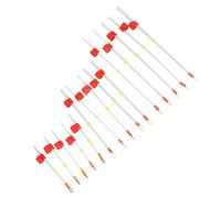 ACOGEDO Ensemble de Pointes de Canne à Pêche sur Glace Portables, 15 Pièces, Tailles 7cm, 10cm et 14cm, pour Une Pêche Hivernale Efficace