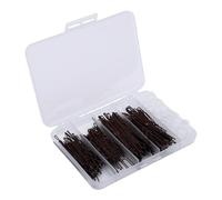 ACOGEDO Ensemble D'épingles à Cheveux avec une Forte Force de Serrage et une Boîte de Rangement pour Chignon Chignon Tresse Vague Nœud de Cheveux Créant Différents Styles (300 pièces marron)