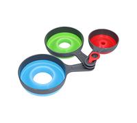 ACOGEDO Entonnoir Pliable en Silicone et ABS, 3 Pièces, Permettant d'économiser de l'espace et Facile à Nettoyer, Durable pour la Cuisine, un Tel BPA Nocif Nécessite du Silicone, il en Est de Même