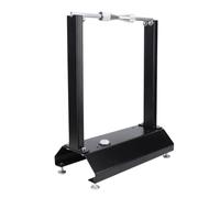 ACOGEDO Équilibreur de Roue de Moto, Outil d'équilibrage d'alignement de Pneu avec Cônes de Centrage Réglables, Support 'équilibrage de Roue de Moto Robuste, Noir, Distribution Optimale des